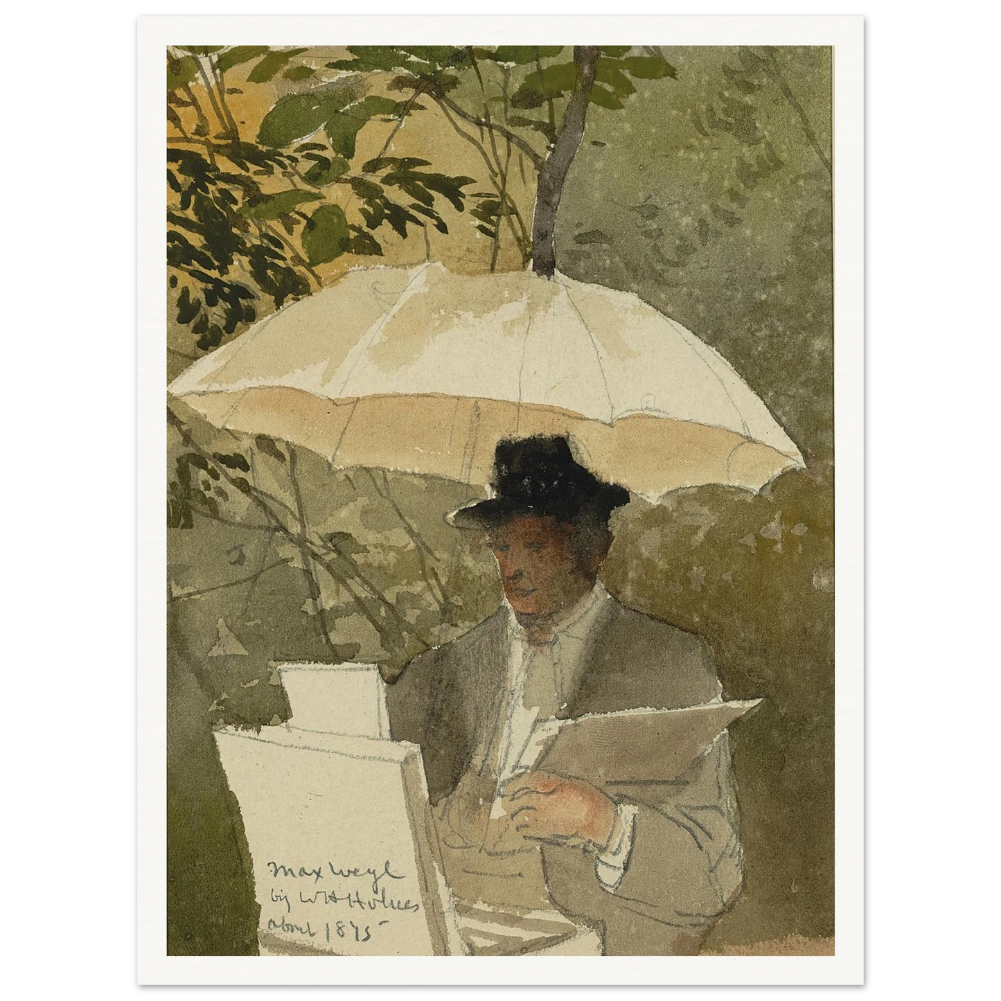 Max Weyl (ca. 1875) Art Print | William Henry Holmes - Framed Poster - 30x40 cm / 12x16″ - Black frame