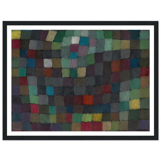 May Picture (1925) Art Print | Paul Klee - Framed Poster - 30x40 cm / 12x16″ - Black frame