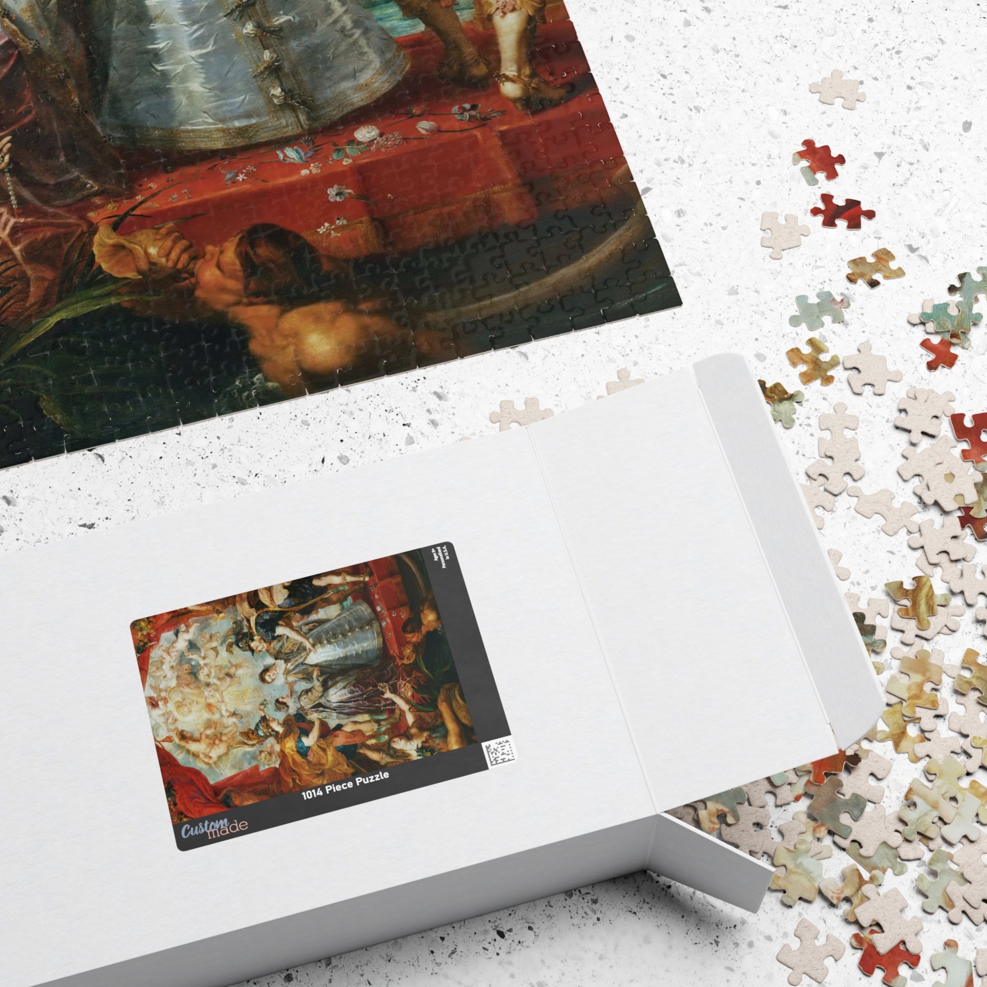 Medici Cycle- Exchange of Two Princesses from France and Spain Puzzle | Peter Paul Rubens - - 1014 pcs (Vertical) - 