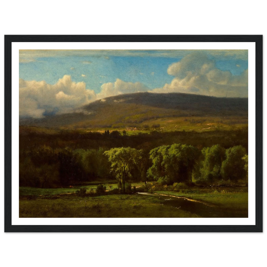 Medway, Massachusetts (1825–1894) Art Print | George Inness - Framed Poster - 30x40 cm / 12x16″ - Black frame