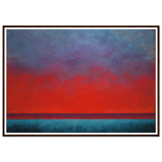 Melting Point Dusk - Framed Poster - 30x40 cm / 12x16″ - Black frame