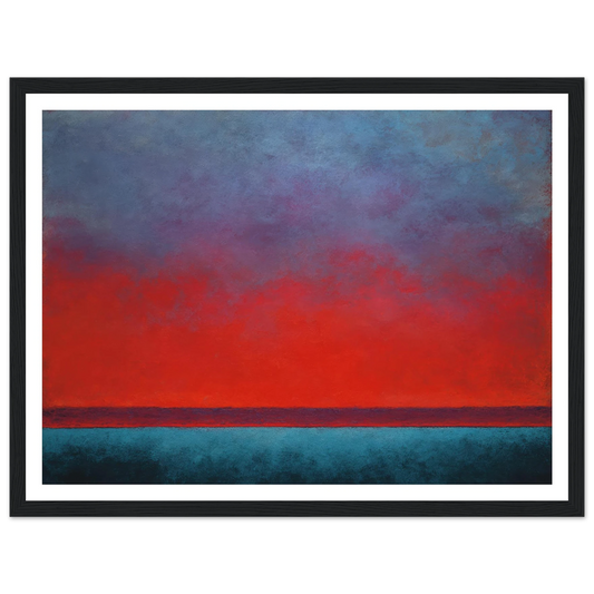 Melting Point Dusk - Framed Poster - 30x40 cm / 12x16″ - Black frame