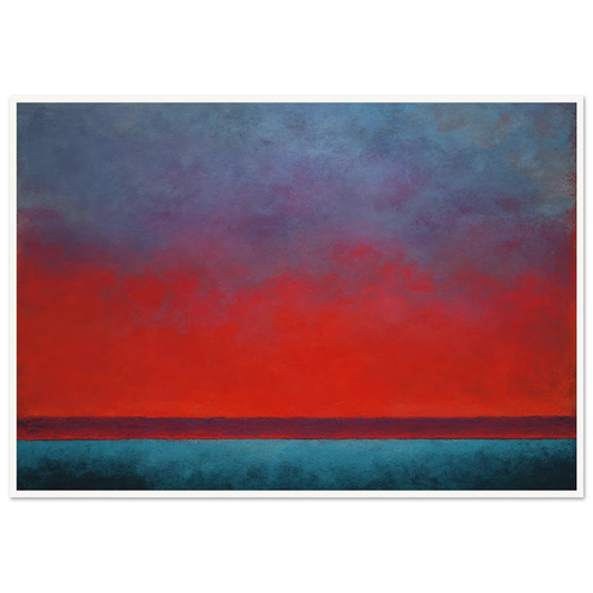 Melting Point Dusk - Framed Poster - 30x40 cm / 12x16″ - Black frame