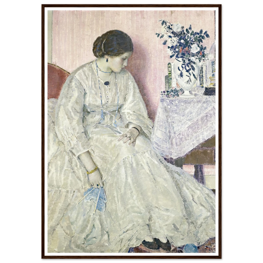 Memories (1915) Art Print | Frederick Carl Frieseke - Framed Poster - 30x40 cm / 12x16″ - Black frame