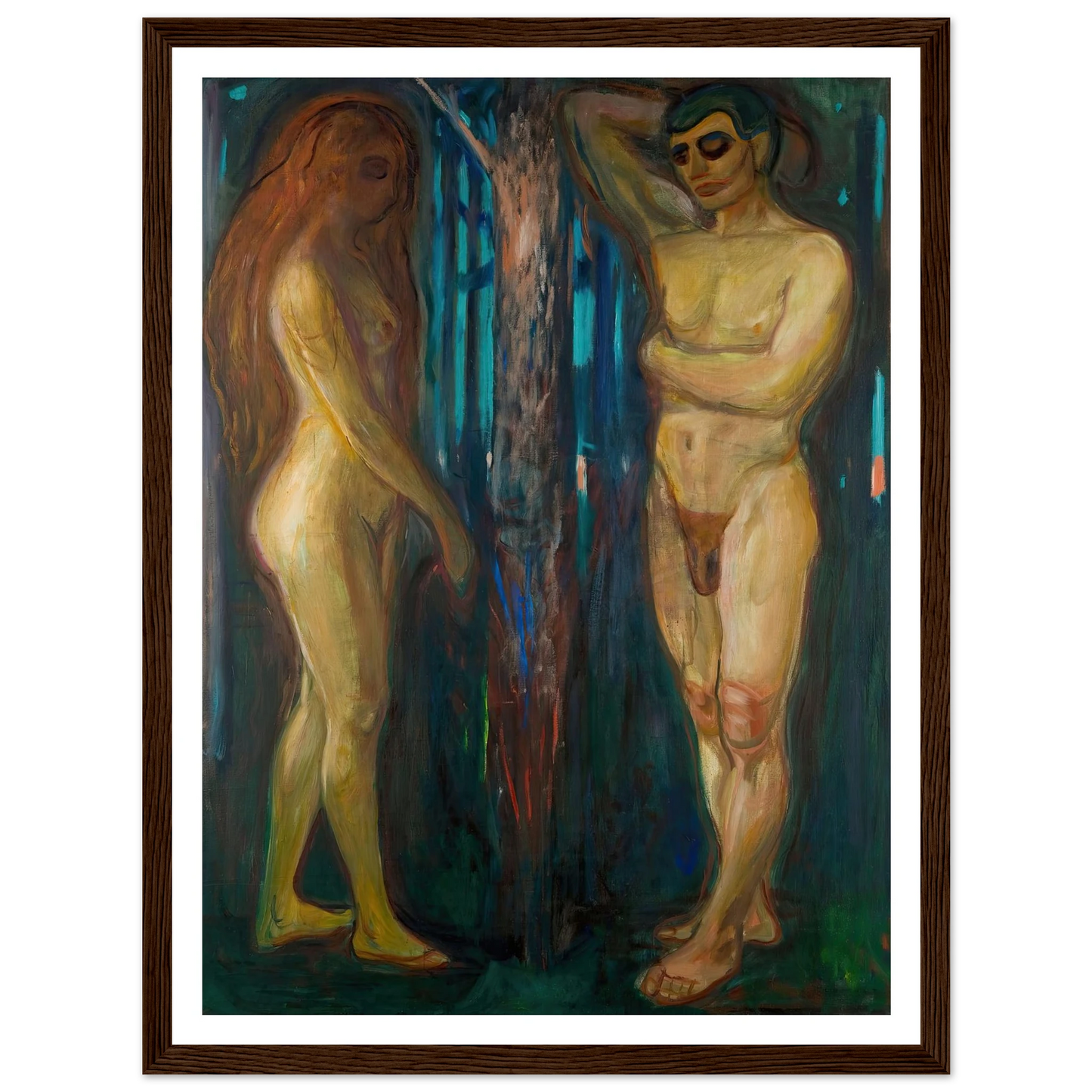Metabolism (1898–1899) Art Print | Edvard Munch - Framed Poster - 30x40 cm / 12x16″ - Black frame