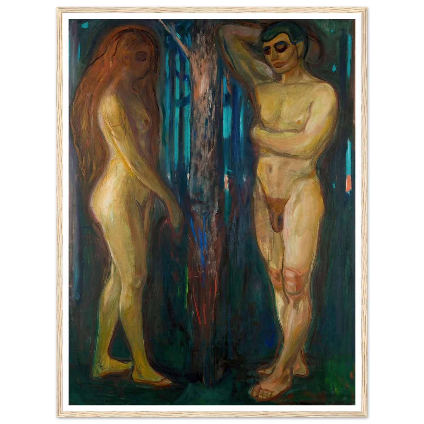 Metabolism (1898–1899) Art Print | Edvard Munch - Framed Poster - 30x40 cm / 12x16″ - Black frame