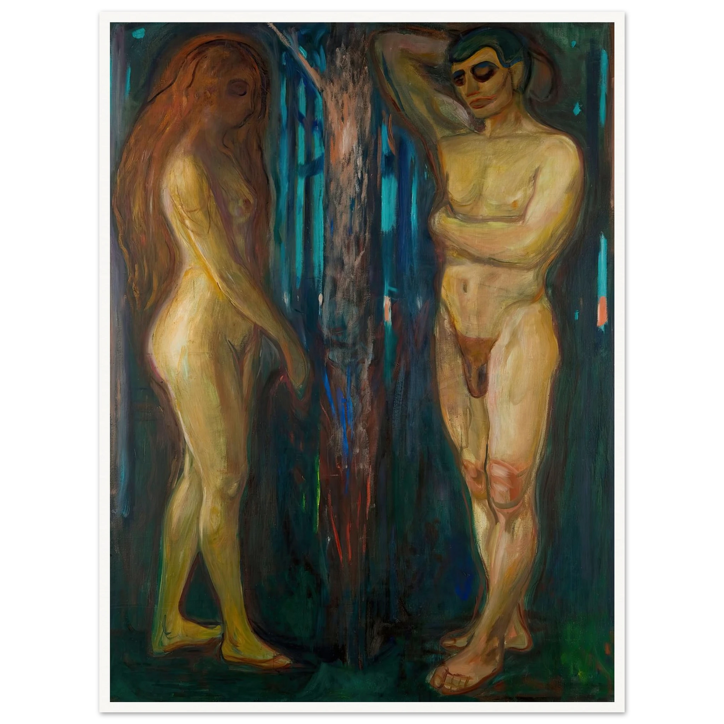 Metabolism (1898–1899) Art Print | Edvard Munch - Framed Poster - 30x40 cm / 12x16″ - Black frame