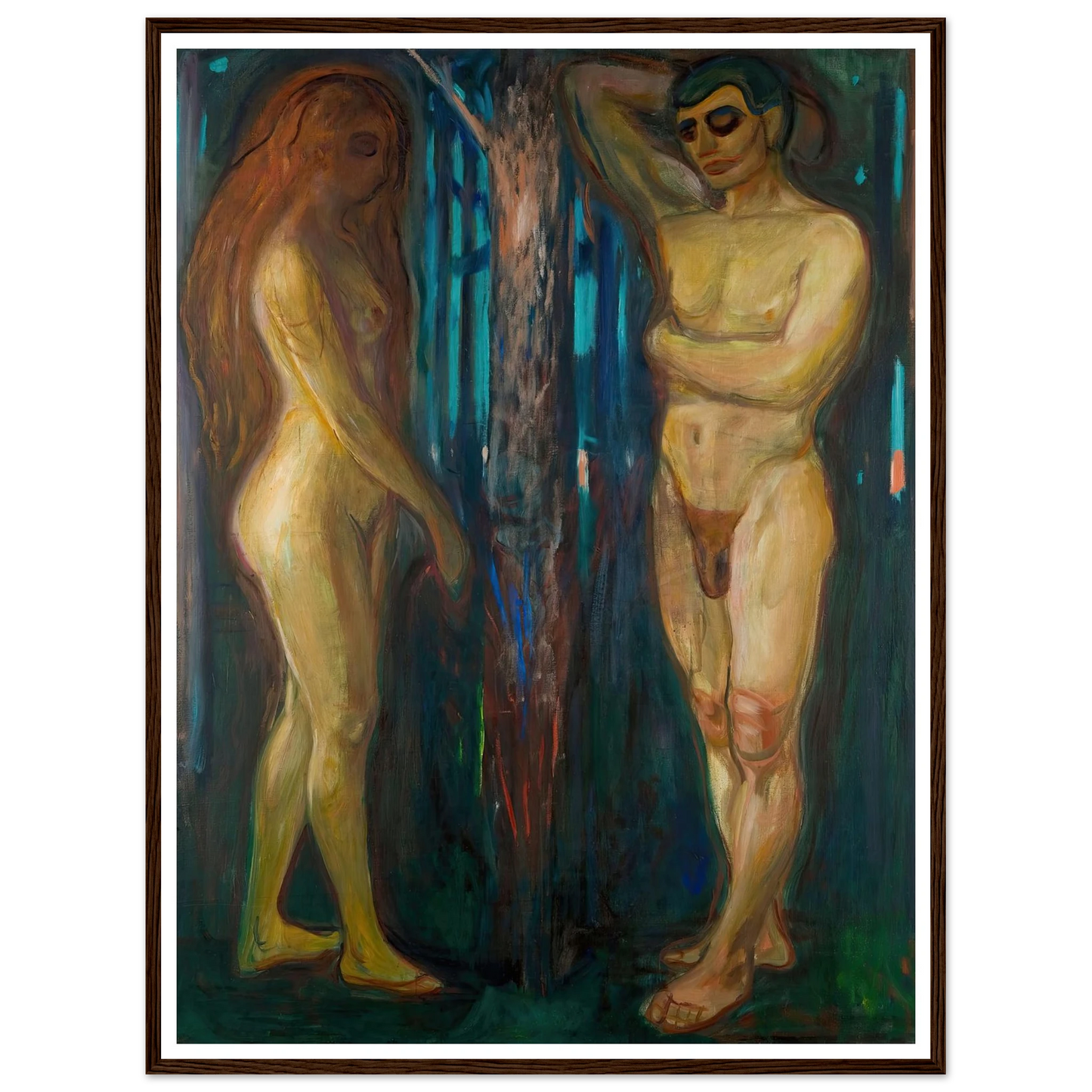 Metabolism (1898–1899) Art Print | Edvard Munch - Framed Poster - 30x40 cm / 12x16″ - Black frame