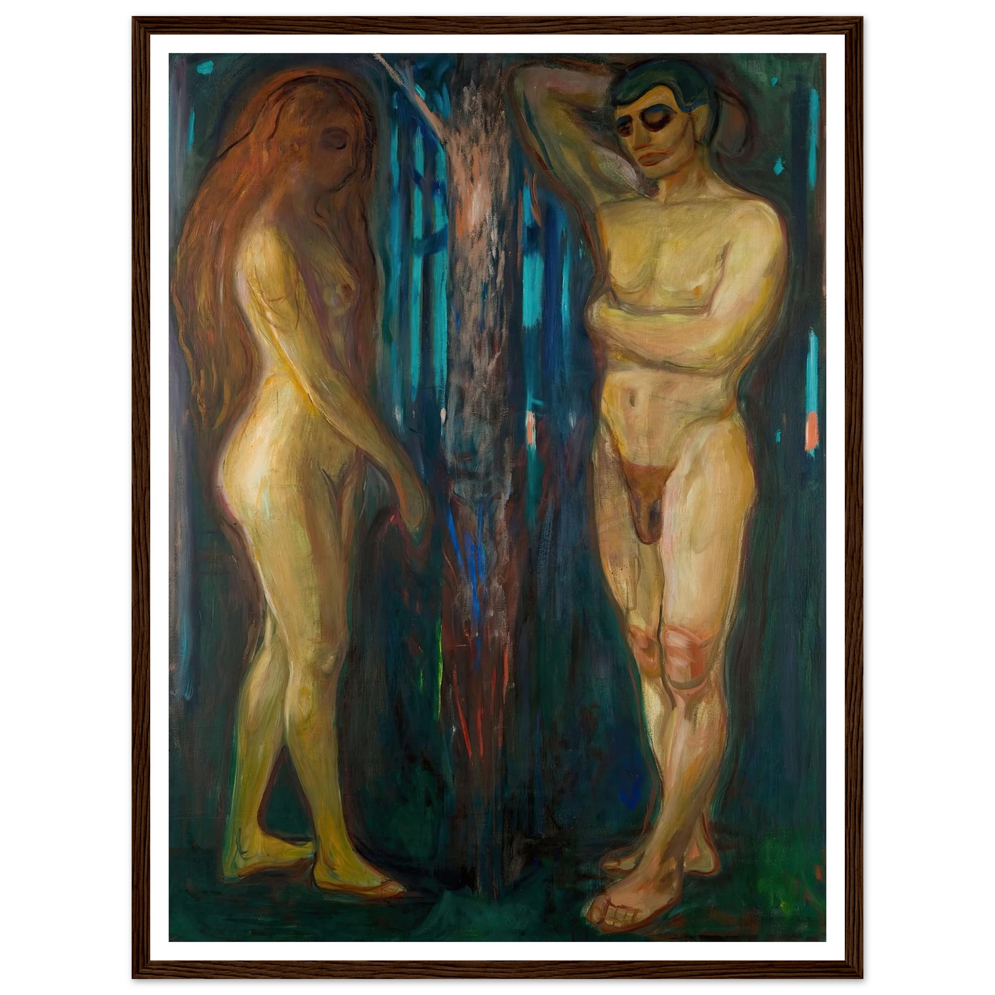 Metabolism (1898–1899) Art Print | Edvard Munch - Framed Poster - 30x40 cm / 12x16″ - Black frame