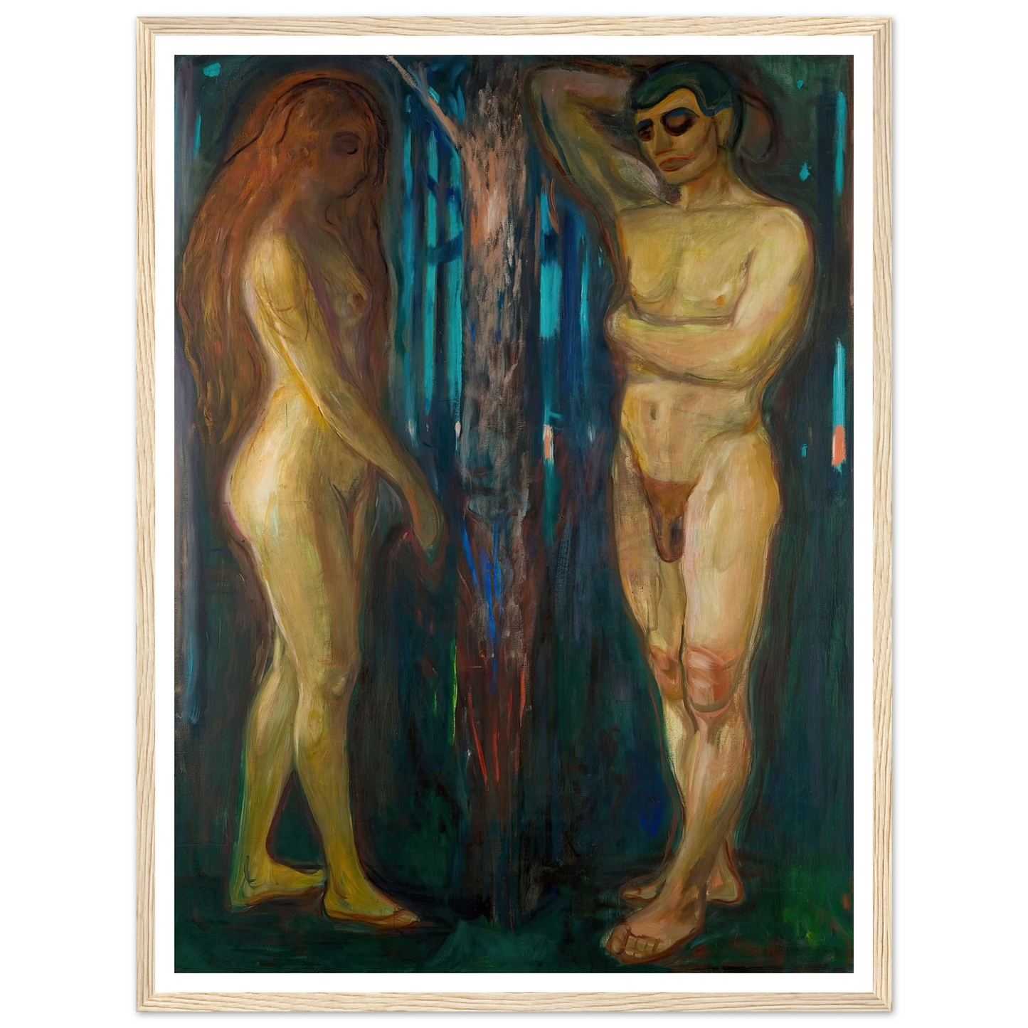 Metabolism (1898–1899) Art Print | Edvard Munch - Framed Poster - 30x40 cm / 12x16″ - Black frame