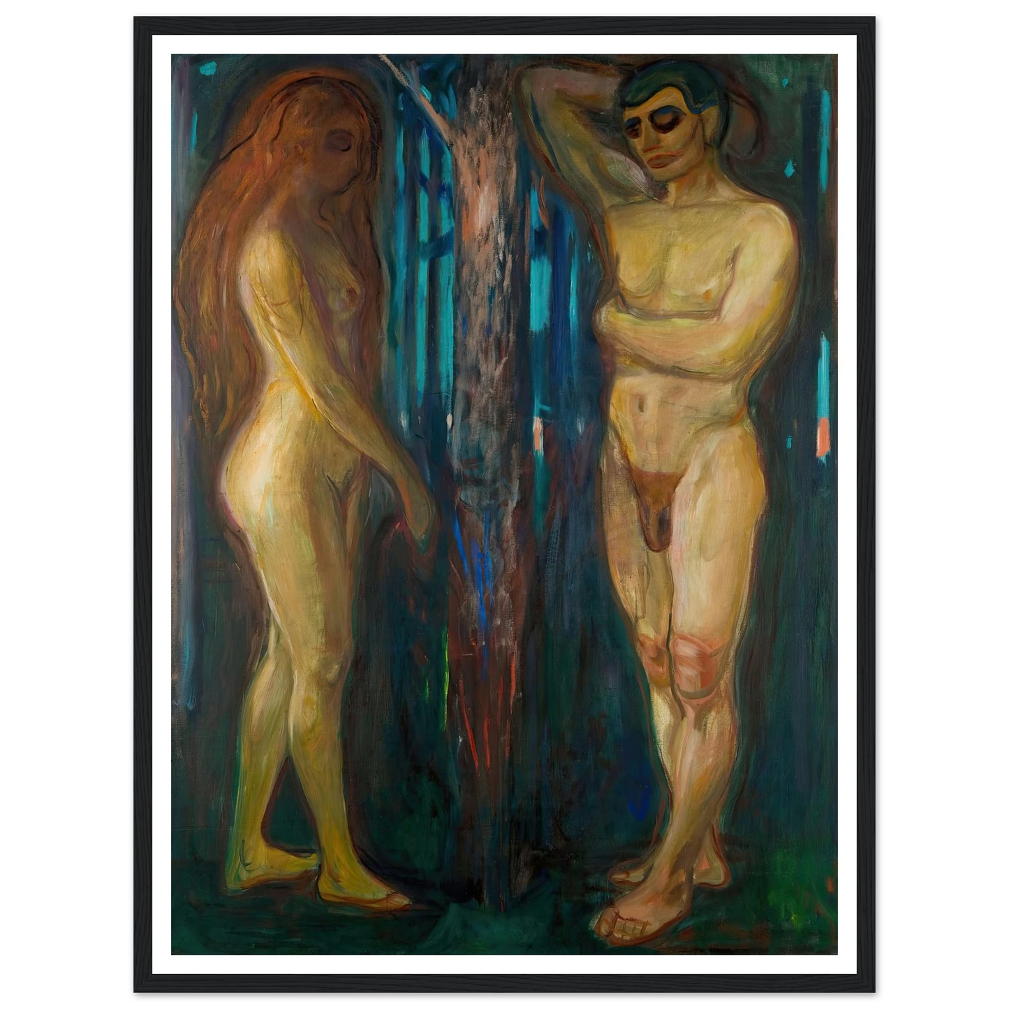 Metabolism (1898–1899) Art Print | Edvard Munch - Framed Poster - 30x40 cm / 12x16″ - Black frame