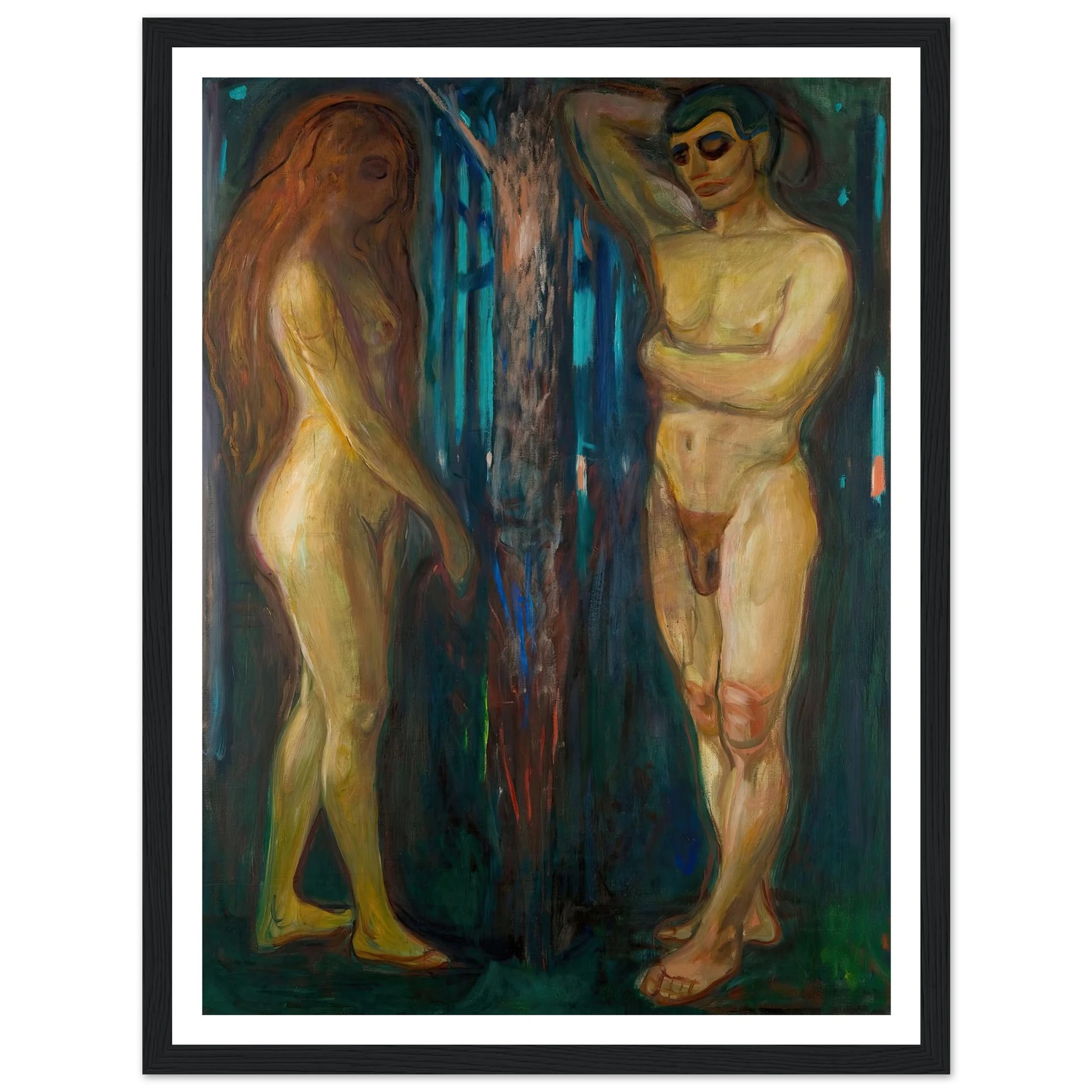 Metabolism (1898–1899) Art Print | Edvard Munch - Framed Poster - 30x40 cm / 12x16″ - Black frame