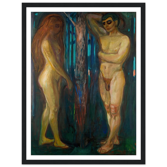Metabolism (1898–1899) Art Print | Edvard Munch - Framed Poster - 30x40 cm / 12x16″ - Black frame