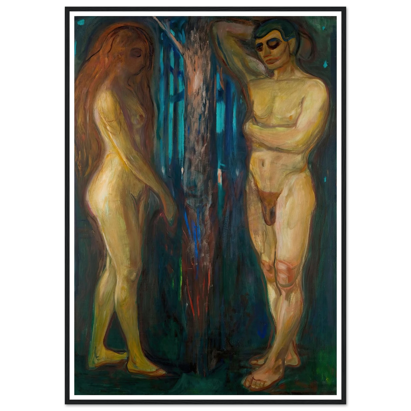 Metabolism (1898–1899) Art Print | Edvard Munch - Framed Poster - 30x40 cm / 12x16″ - Black frame