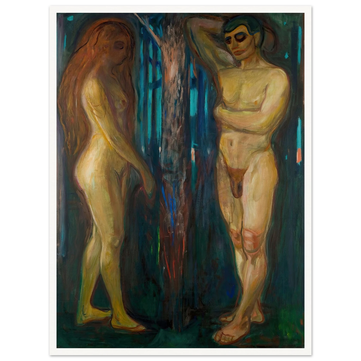 Metabolism (1898–1899) Art Print | Edvard Munch - Framed Poster - 30x40 cm / 12x16″ - Black frame