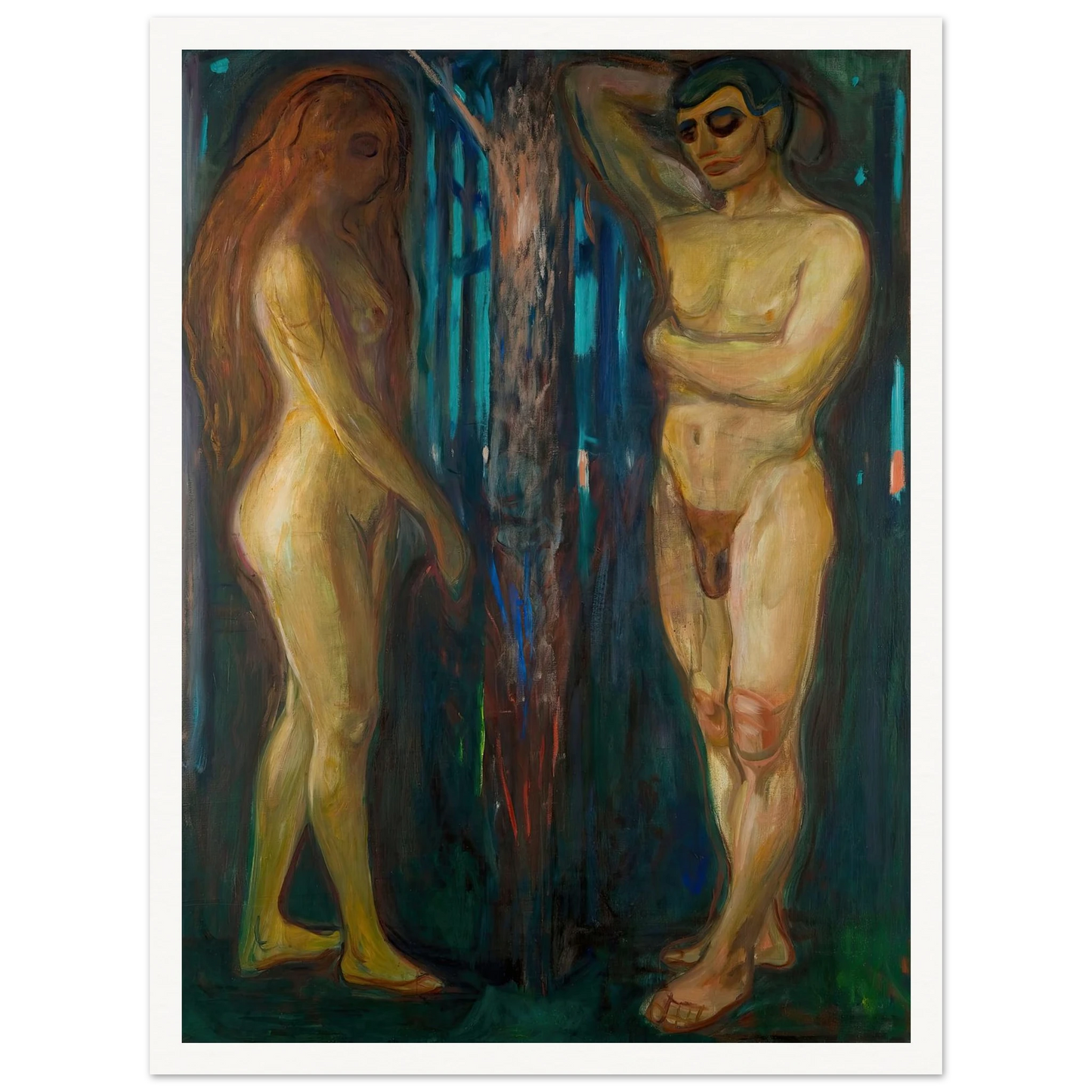 Metabolism (1898–1899) Art Print | Edvard Munch - Framed Poster - 30x40 cm / 12x16″ - Black frame