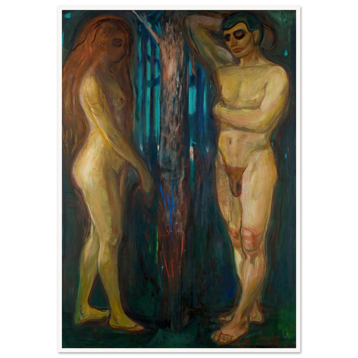 Metabolism (1898–1899) Art Print | Edvard Munch - Framed Poster - 30x40 cm / 12x16″ - Black frame