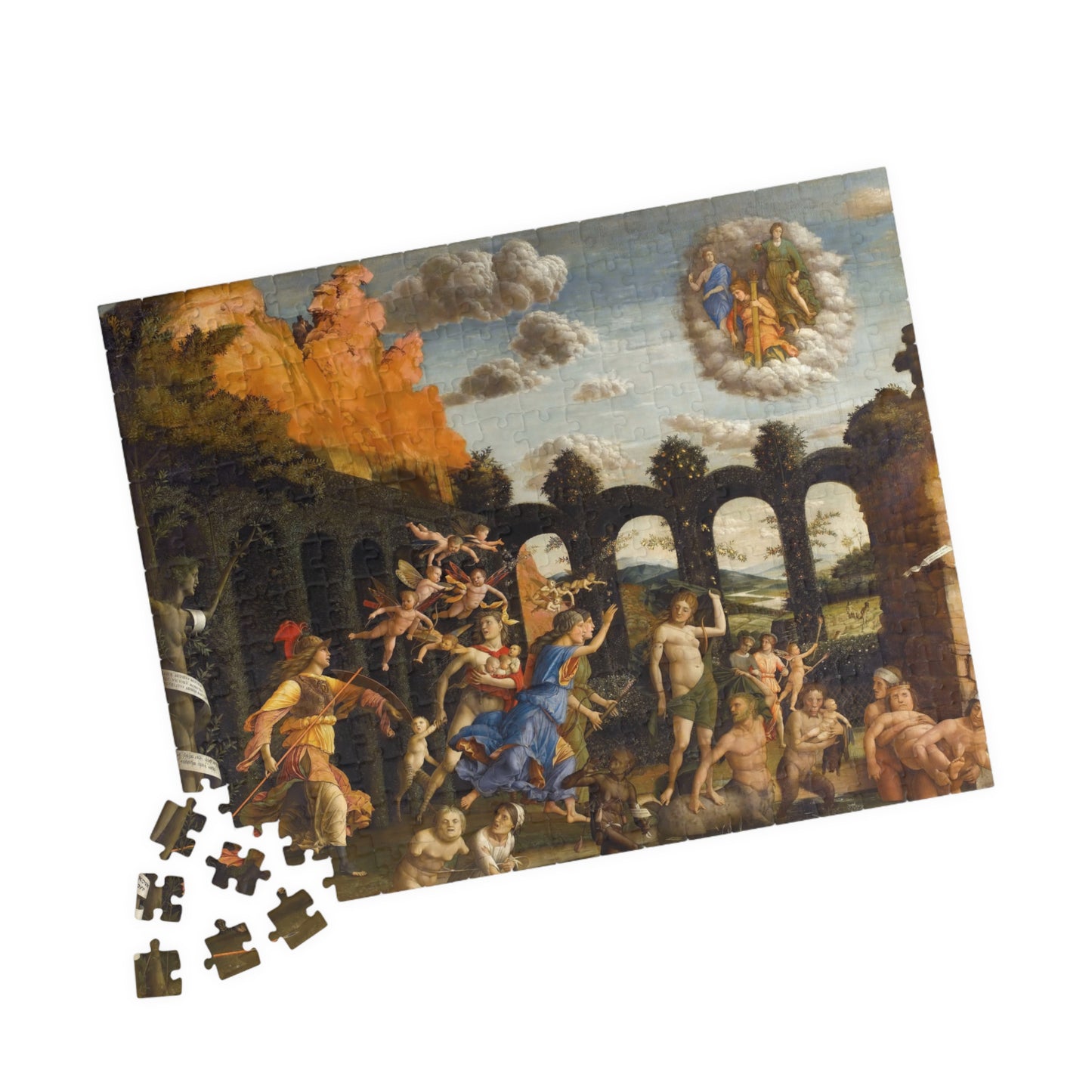 Minerva hunting the Vices in the gardens of Virture Puzzle | Andrea Mantegna - - 252 pcs (Horizontal) - 