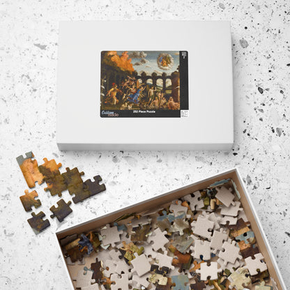 Minerva hunting the Vices in the gardens of Virture Puzzle | Andrea Mantegna - - 252 pcs (Horizontal) - 