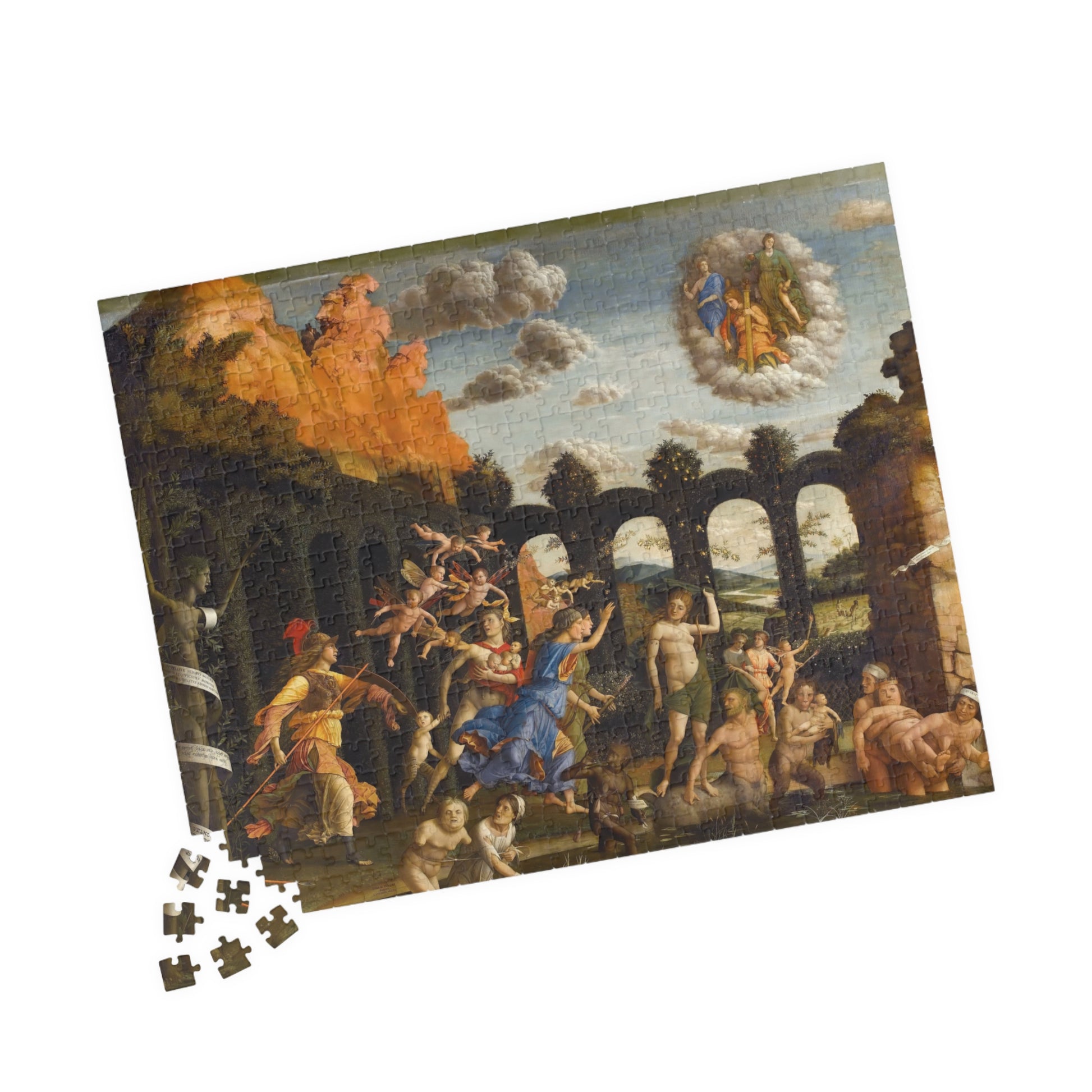 Minerva hunting the Vices in the gardens of Virture Puzzle | Andrea Mantegna - - 252 pcs (Horizontal) - 