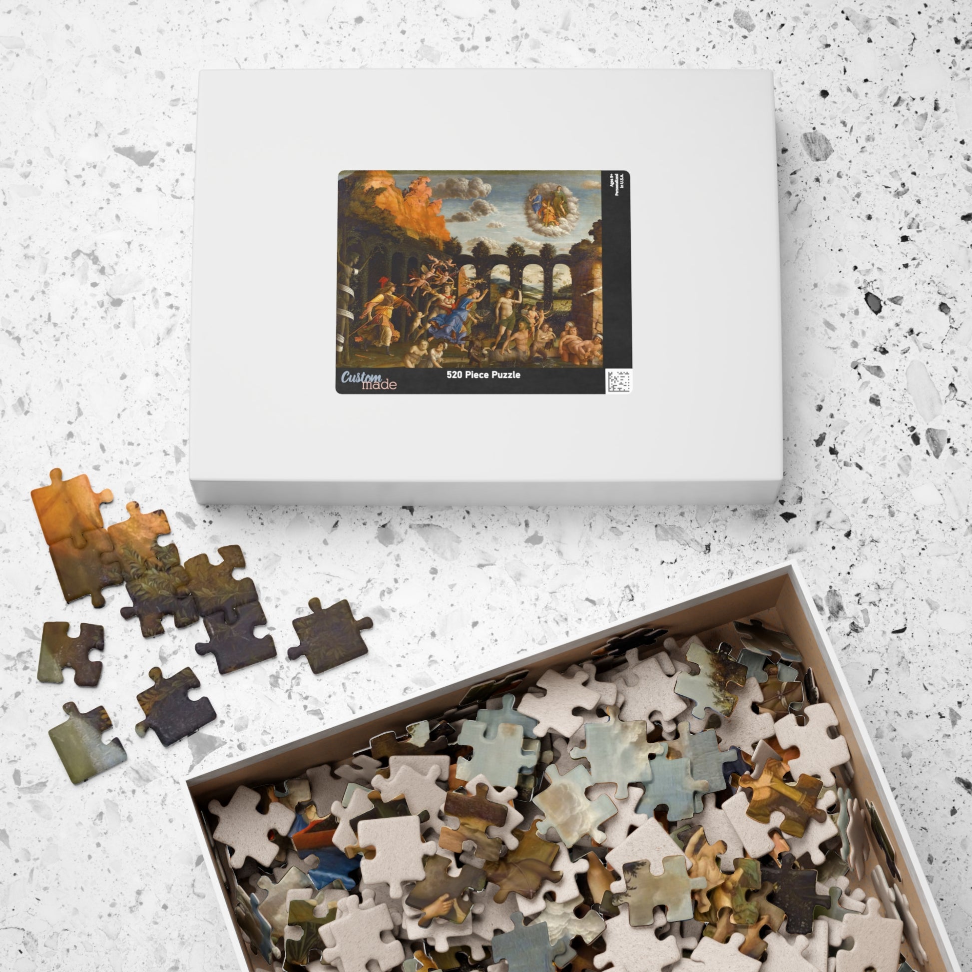 Minerva hunting the Vices in the gardens of Virture Puzzle | Andrea Mantegna - - 252 pcs (Horizontal) - 