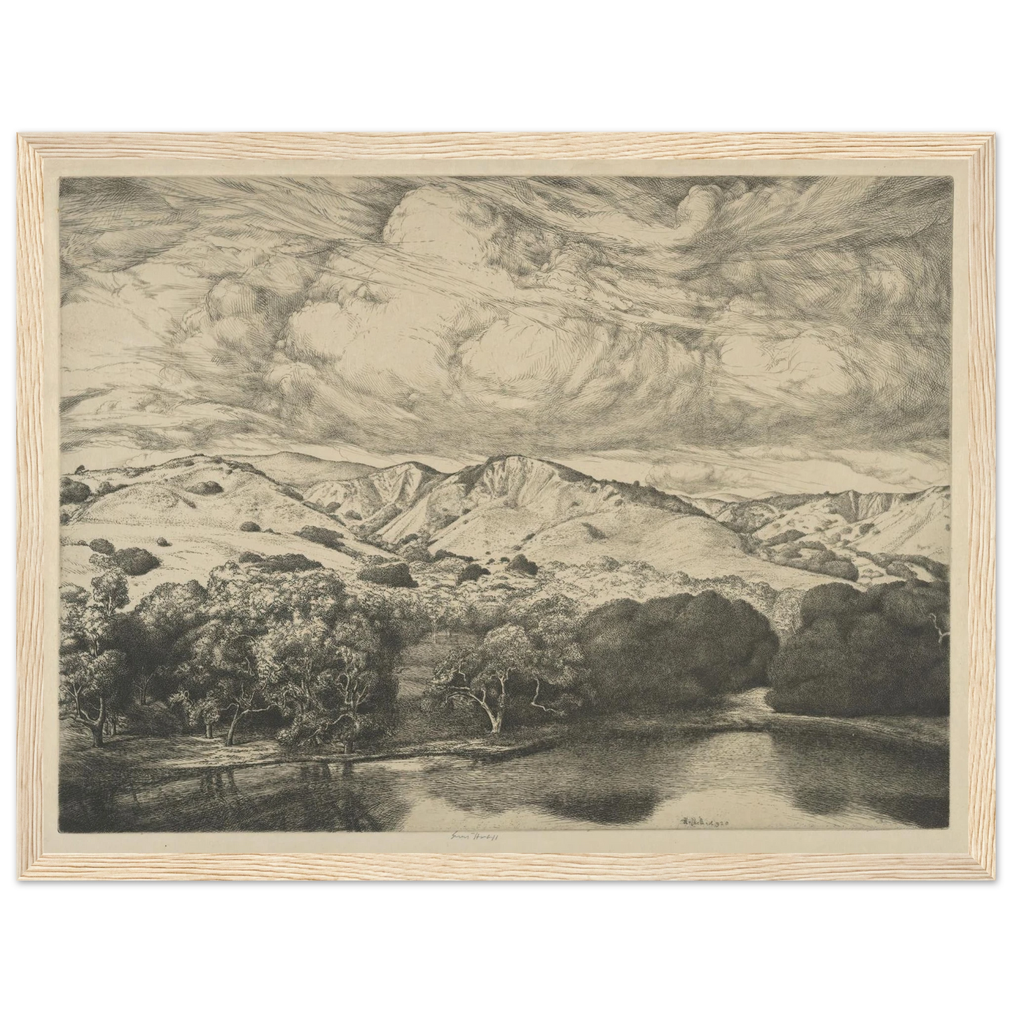 Mirror of the Goddess (1920) Art Print | Ernest Haskell - Framed Poster - 30x40 cm / 12x16″ - Black frame