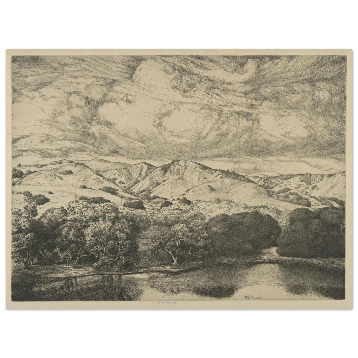 Mirror of the Goddess (1920) Art Print | Ernest Haskell - Framed Poster - 30x40 cm / 12x16″ - Black frame