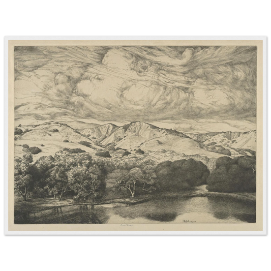 Mirror of the Goddess (1920) Art Print | Ernest Haskell - Framed Poster - 30x40 cm / 12x16″ - Black frame