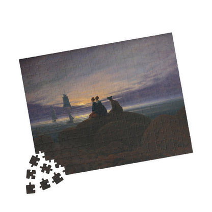Mondaufgang am Meer Puzzle | Caspar David Friedrich - - 252 pcs (Horizontal) - 