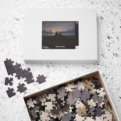 Mondaufgang am Meer Puzzle | Caspar David Friedrich - - 252 pcs (Horizontal) - 