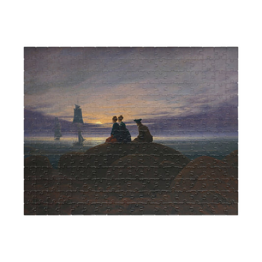 Mondaufgang am Meer Puzzle | Caspar David Friedrich - - 252 pcs (Horizontal) - 
