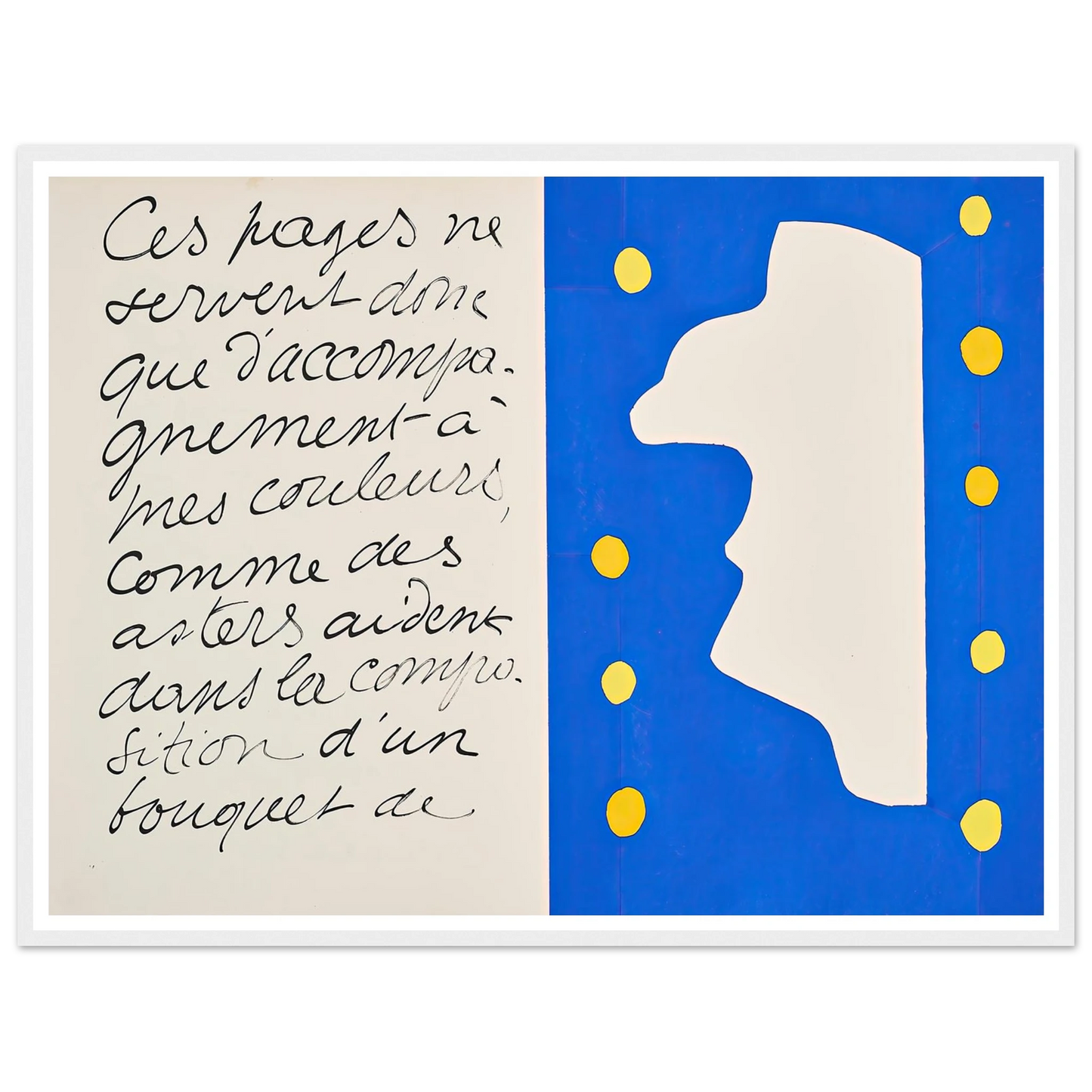 Monsieur Loyal (1947) Art Print | Henri Matisse - Framed Poster - 30x40 cm / 12x16″ - Black frame
