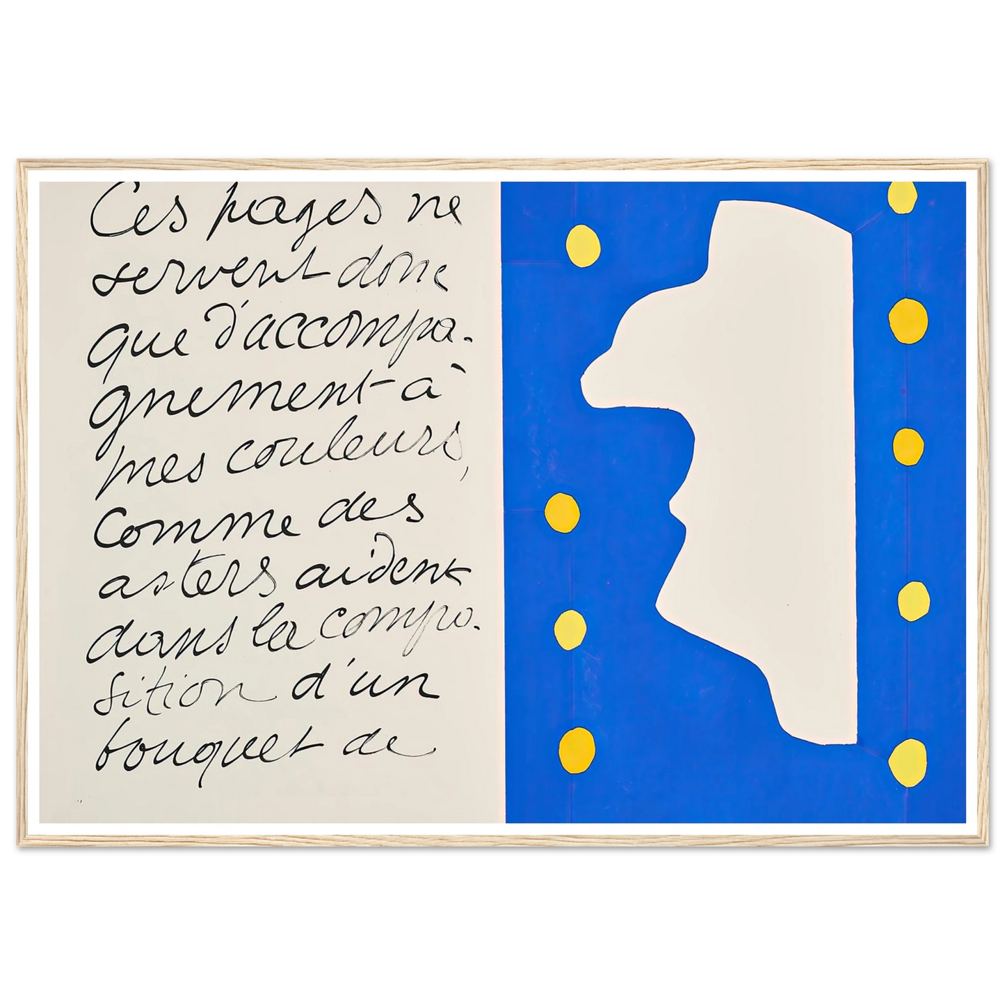 Monsieur Loyal (1947) Art Print | Henri Matisse - Framed Poster - 30x40 cm / 12x16″ - Black frame