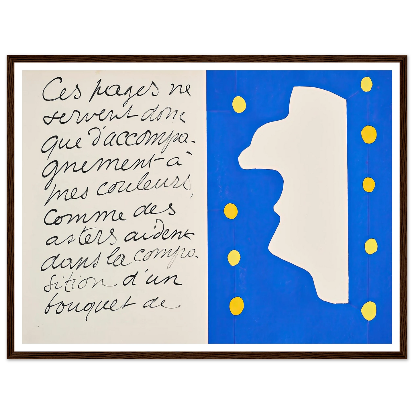 Monsieur Loyal (1947) Art Print | Henri Matisse - Framed Poster - 30x40 cm / 12x16″ - Black frame