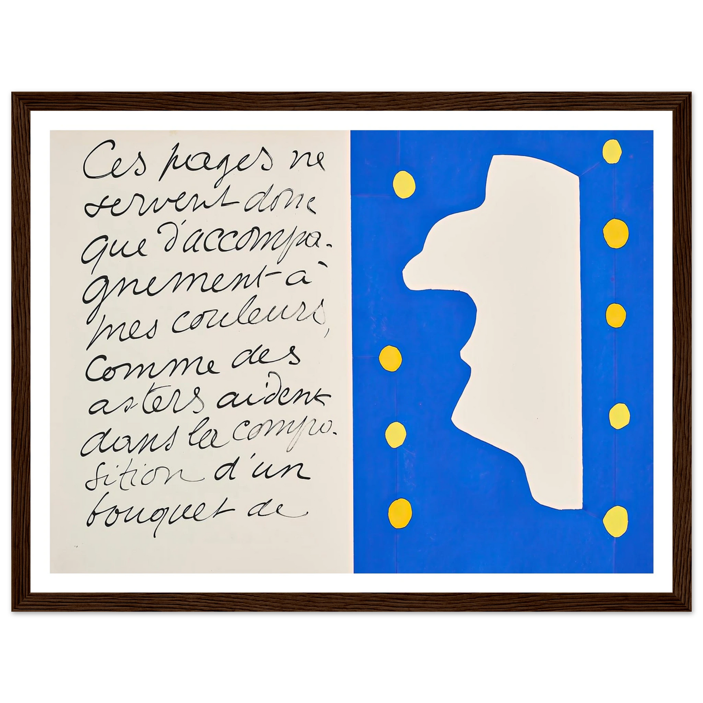 Monsieur Loyal (1947) Art Print | Henri Matisse - Framed Poster - 30x40 cm / 12x16″ - Black frame