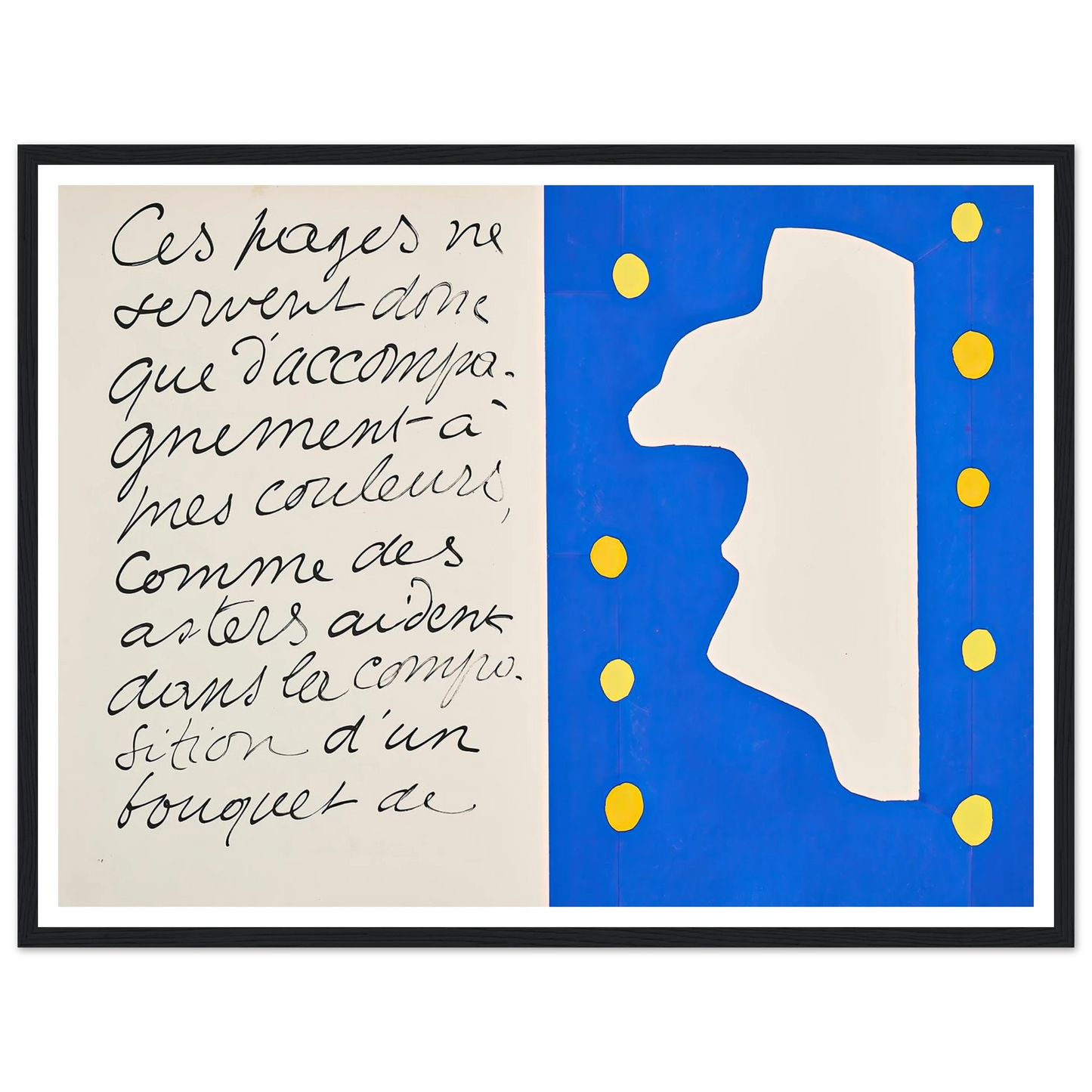 Monsieur Loyal (1947) Art Print | Henri Matisse - Framed Poster - 30x40 cm / 12x16″ - Black frame