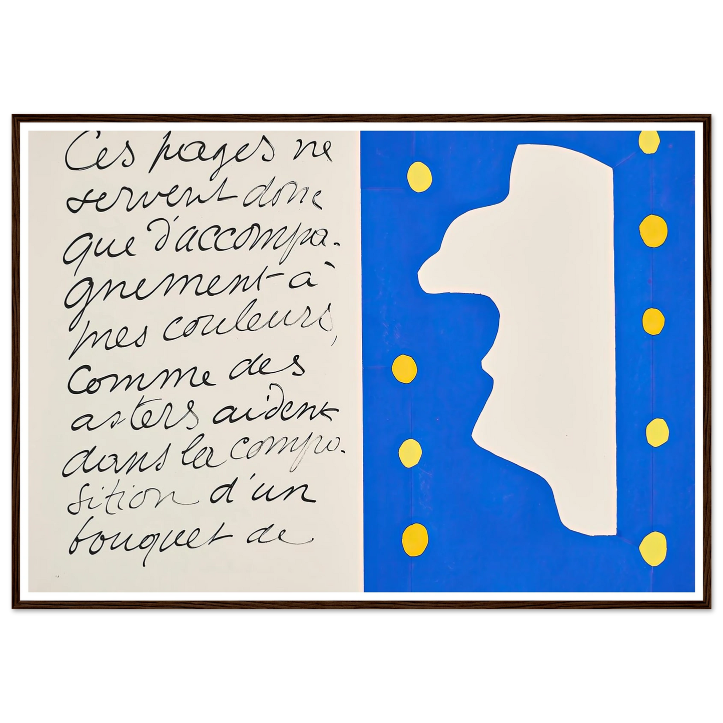 Monsieur Loyal (1947) Art Print | Henri Matisse - Framed Poster - 30x40 cm / 12x16″ - Black frame