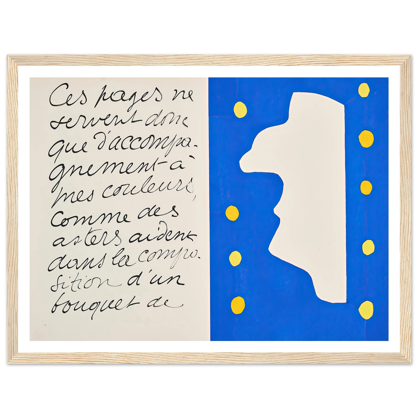 Monsieur Loyal (1947) Art Print | Henri Matisse - Framed Poster - 30x40 cm / 12x16″ - Black frame