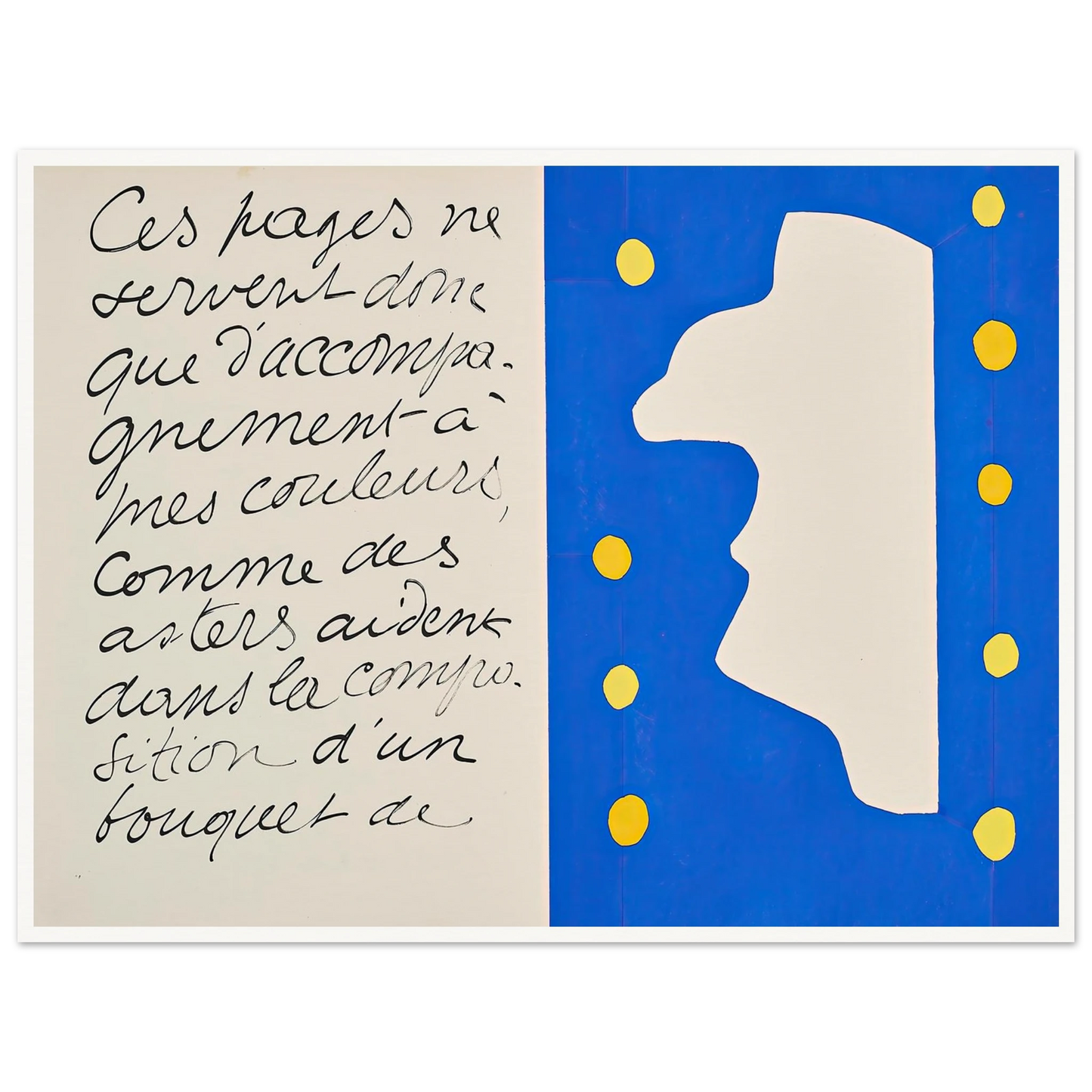 Monsieur Loyal (1947) Art Print | Henri Matisse - Framed Poster - 30x40 cm / 12x16″ - Black frame