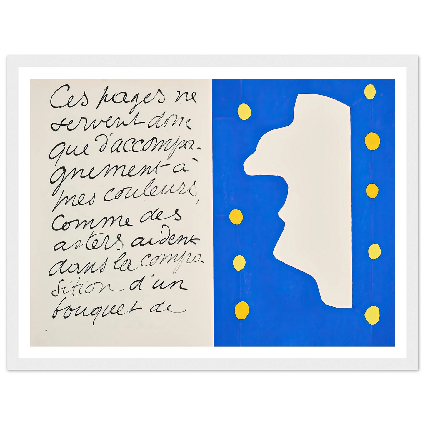 Monsieur Loyal (1947) Art Print | Henri Matisse - Framed Poster - 30x40 cm / 12x16″ - Black frame