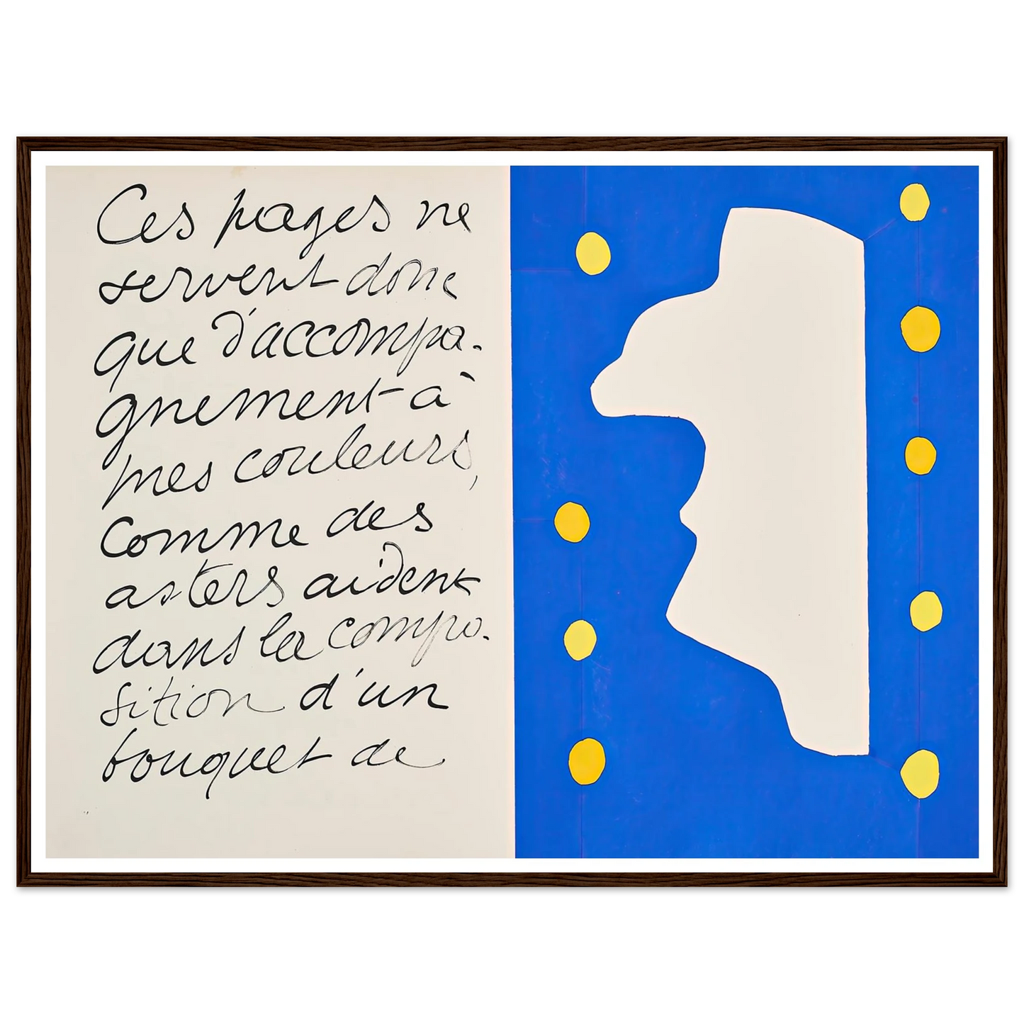 Monsieur Loyal (1947) Art Print | Henri Matisse - Framed Poster - 30x40 cm / 12x16″ - Black frame