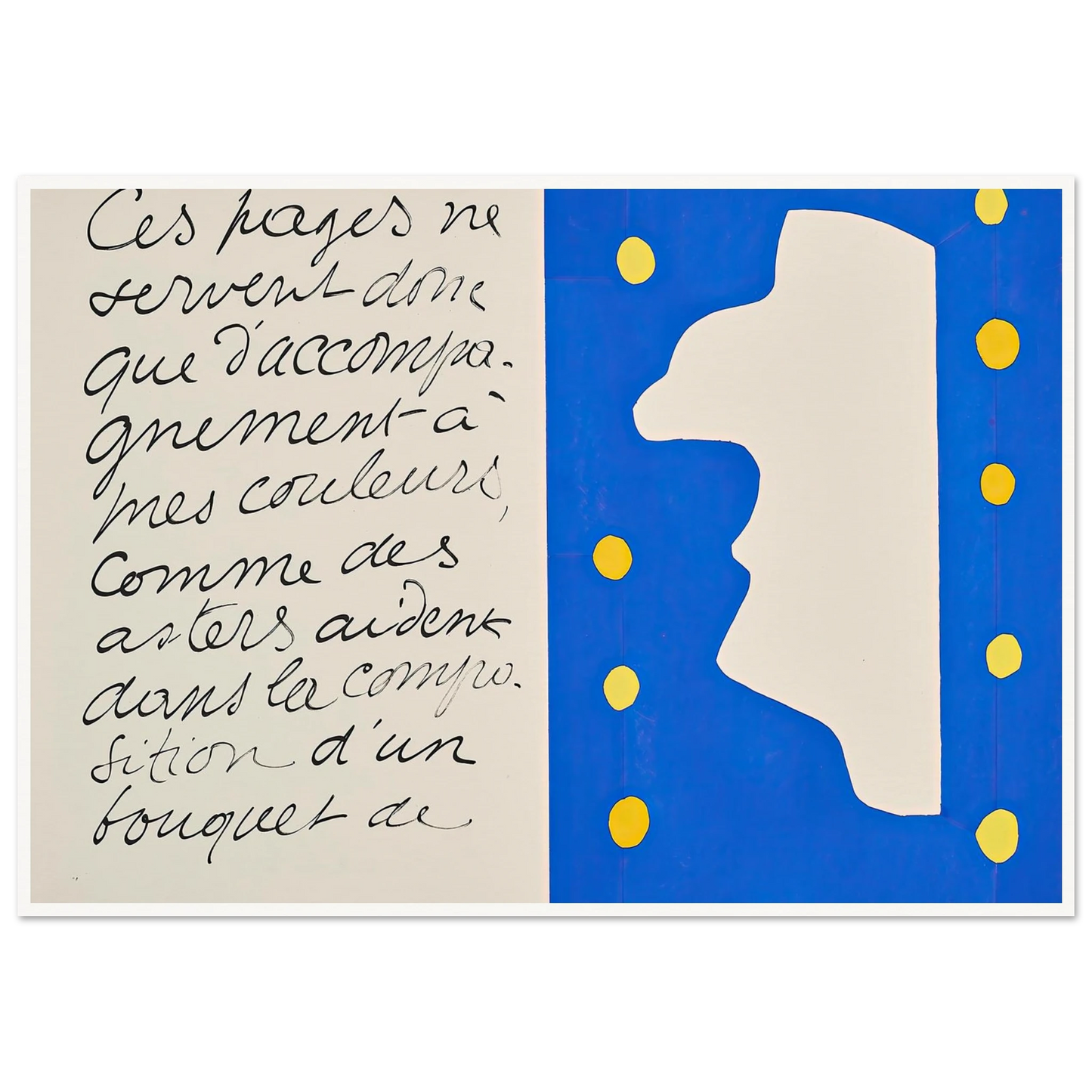 Monsieur Loyal (1947) Art Print | Henri Matisse - Framed Poster - 30x40 cm / 12x16″ - Black frame