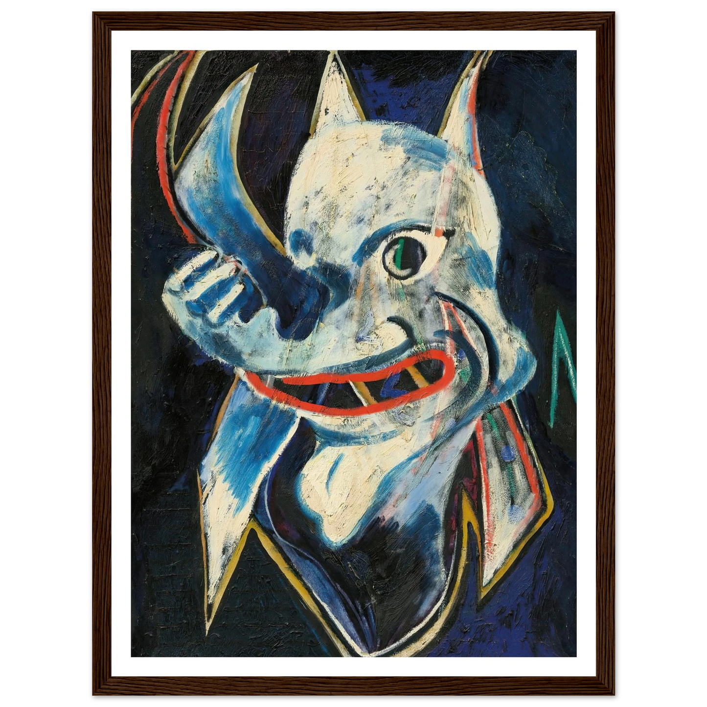 Monstre (1946) Art Print | Francis Picabia - Framed Poster - 30x40 cm / 12x16″ - Black frame