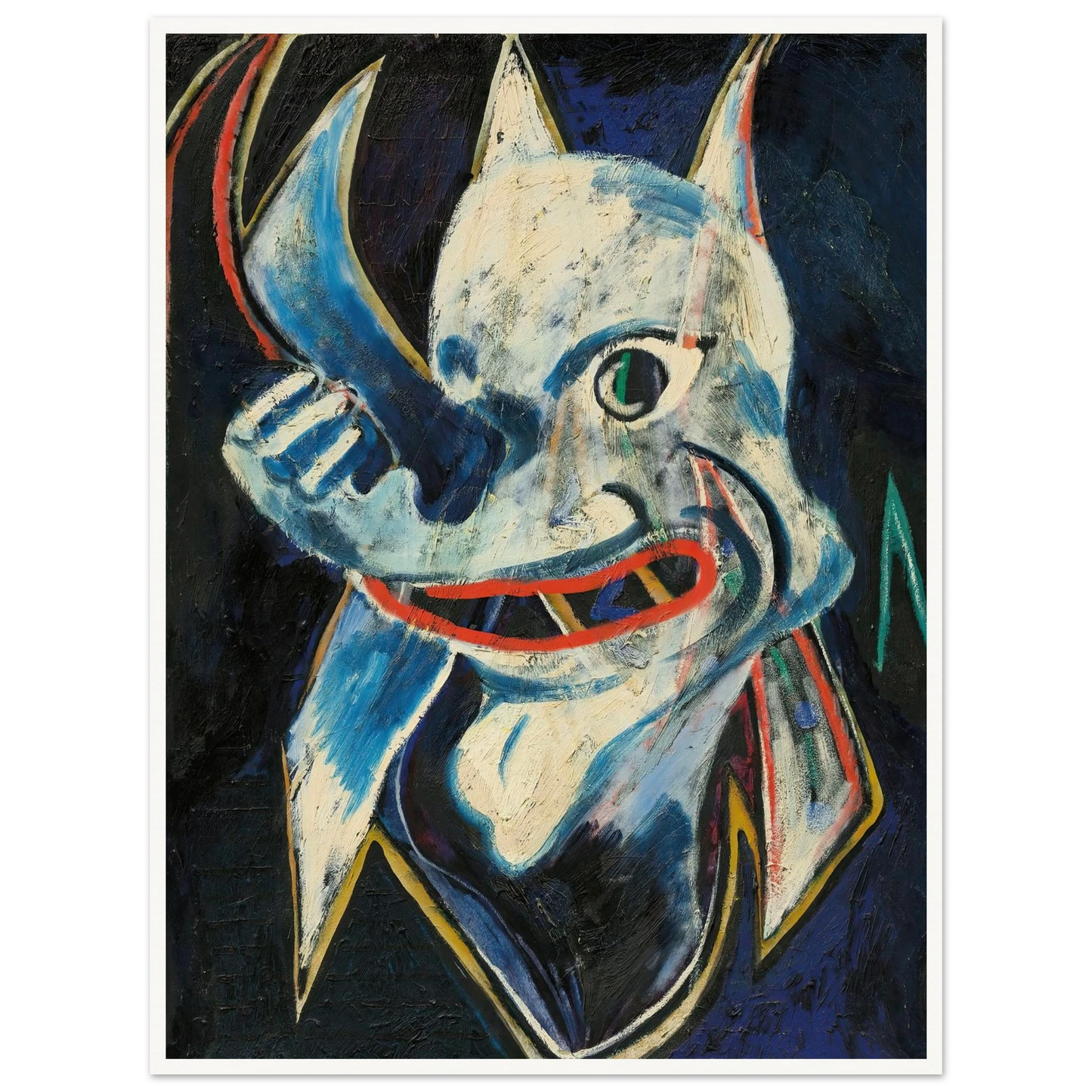 Monstre (1946) Art Print | Francis Picabia - Framed Poster - 30x40 cm / 12x16″ - Black frame