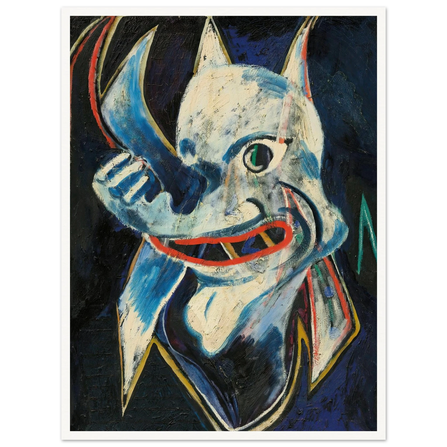 Monstre (1946) Art Print | Francis Picabia - Framed Poster - 30x40 cm / 12x16″ - Black frame