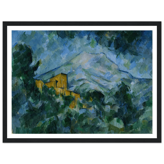 Mont Sainte-Victoire and Château Noir (c.1904 - c.1906) Art Print | Paul Cezanne - Framed Poster - 30x40 cm / 12x16″ - Black frame