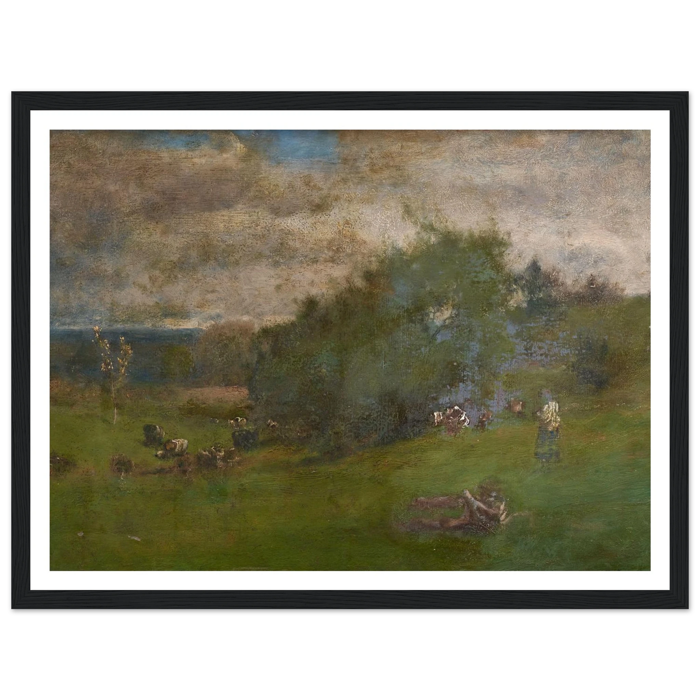 Montclair (1881) Art Print | George Inness - Framed Poster - 30x40 cm / 12x16″ - Black frame