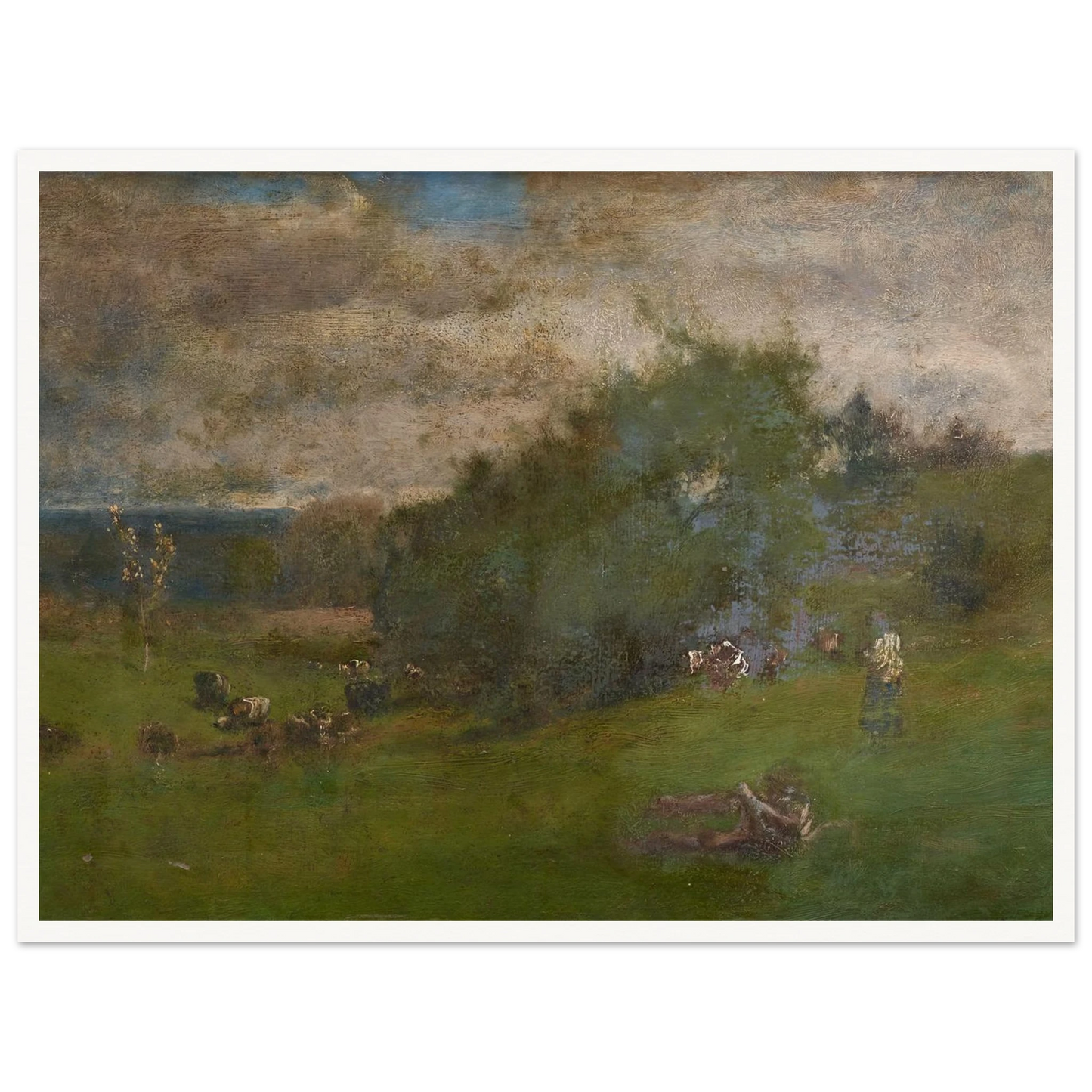 Montclair (1881) Art Print | George Inness - Framed Poster - 30x40 cm / 12x16″ - Black frame