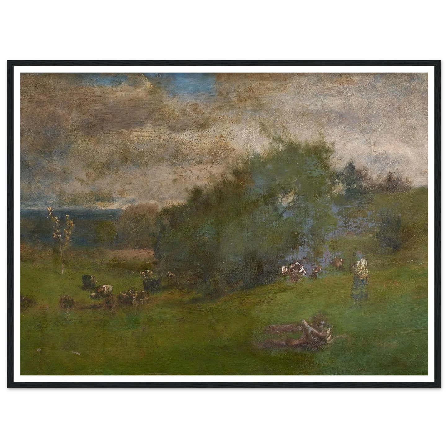 Montclair (1881) Art Print | George Inness - Framed Poster - 30x40 cm / 12x16″ - Black frame