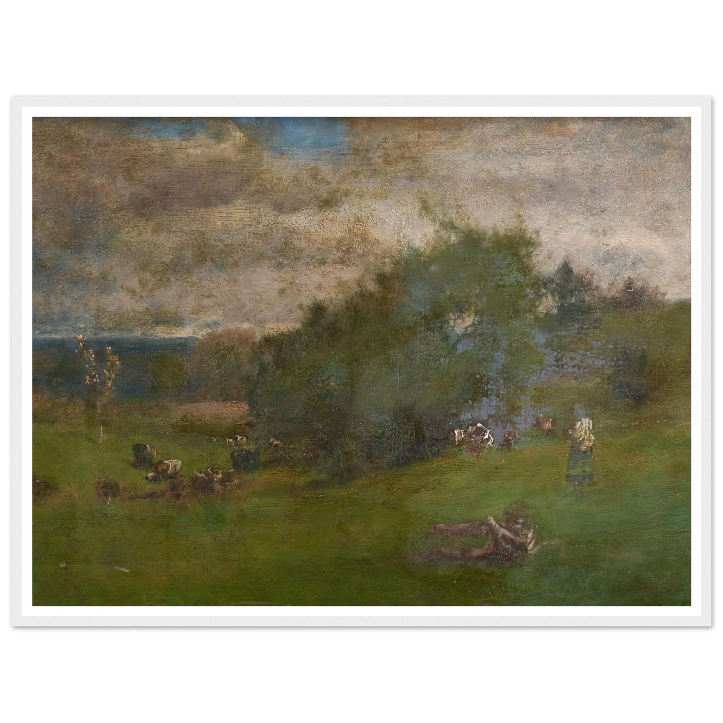 Montclair (1881) Art Print | George Inness - Framed Poster - 30x40 cm / 12x16″ - Black frame